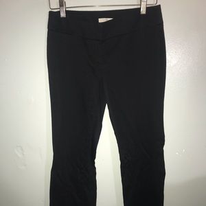 LOFT- Petite straight black slacks